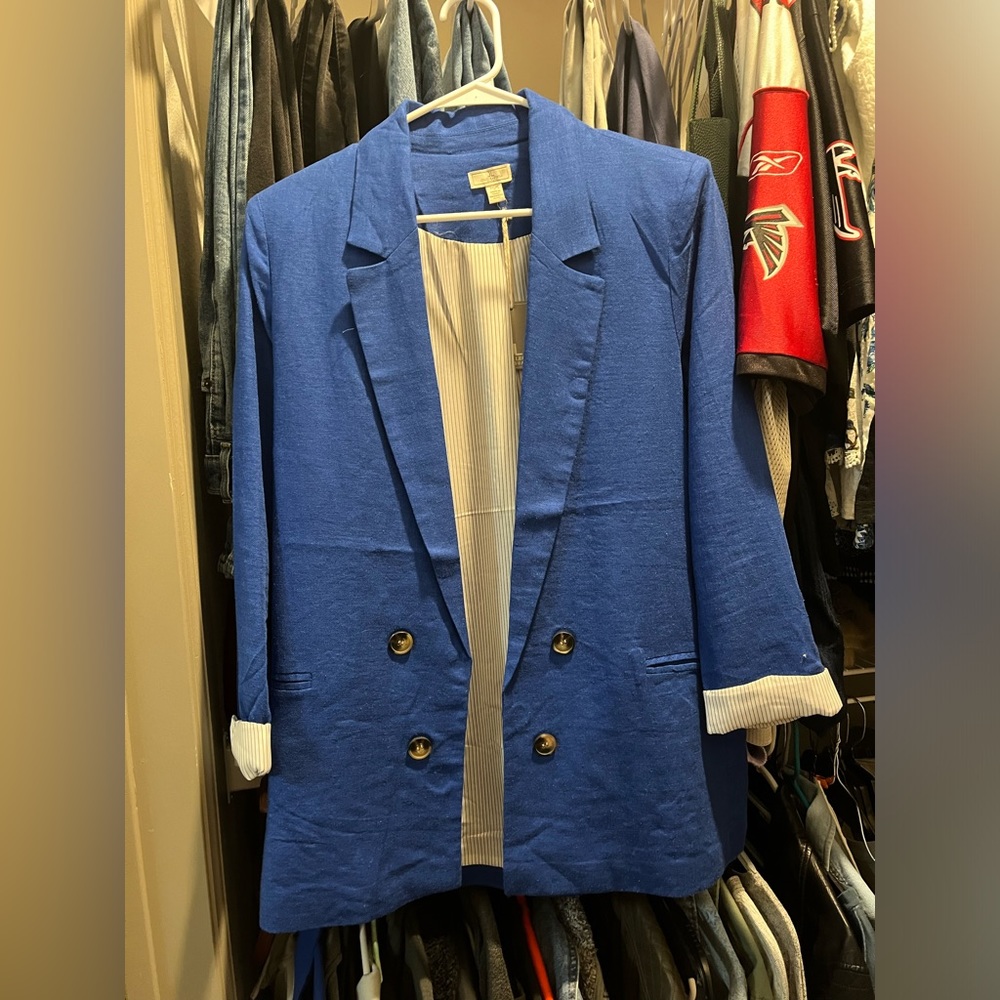 Jules and Leopold Casual Royal Blue Blazer